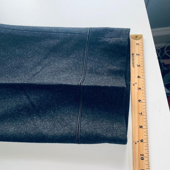 Harve Benard Cropped Pants 10 VINTAGE Charcoal Gray Wool Blend NEW Dead Stock - Picture 6 of 9